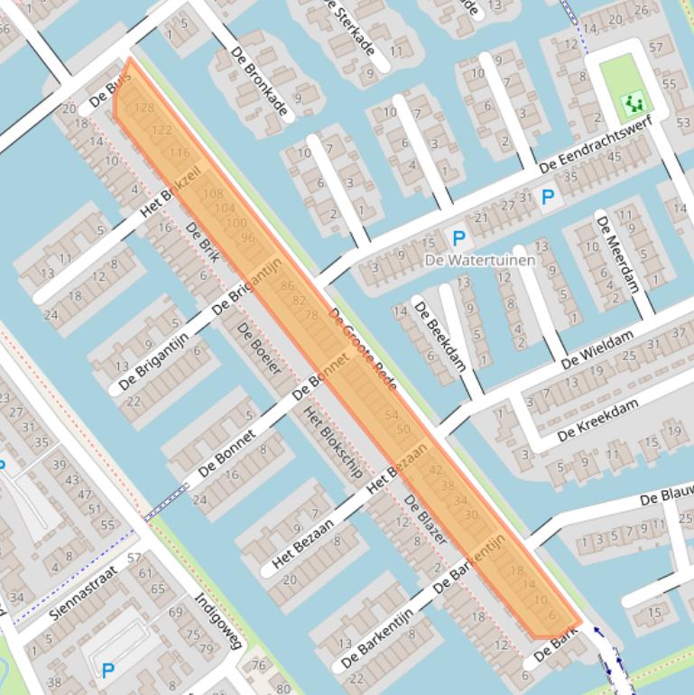 Kaart van postcodegebied 5247LA.