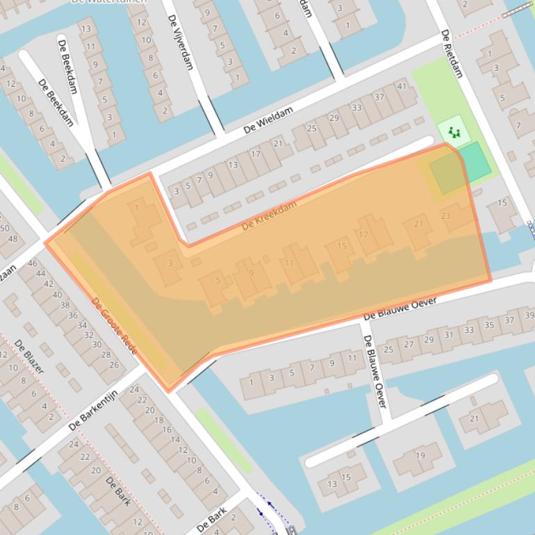 Kaart van postcodegebied 5247MC.