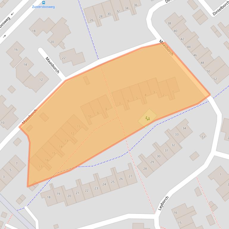 Kaart van postcodegebied 5247SM.