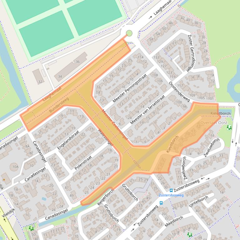 Kaart van postcodegebied 5247TJ.