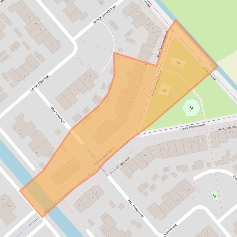 Kaart van postcodegebied 5247XH.