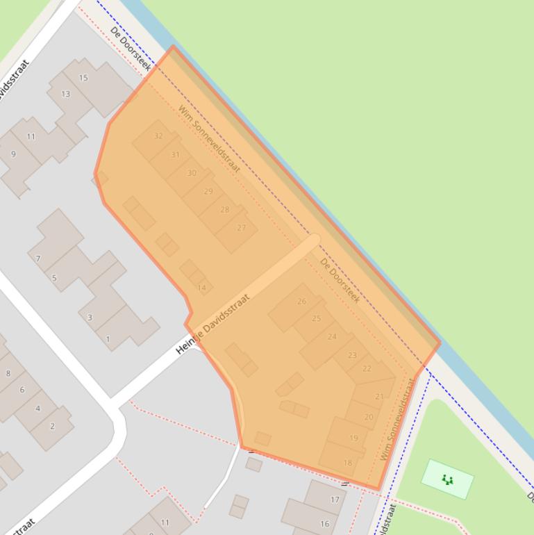 Kaart van postcodegebied 5247XJ.