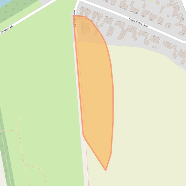 Kaart van postcodegebied 5248AA.