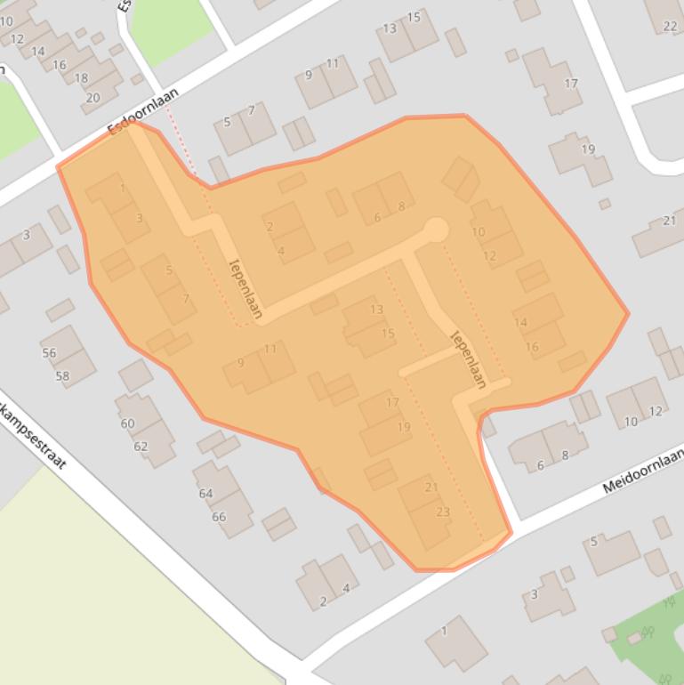 Kaart van postcodegebied 5248AK.