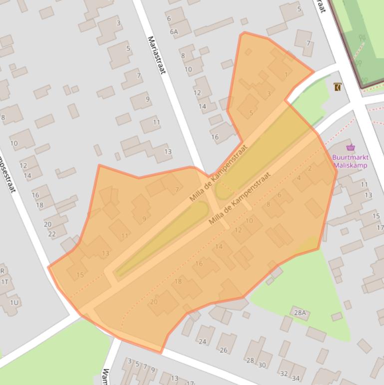 Kaart van postcodegebied 5248AR.