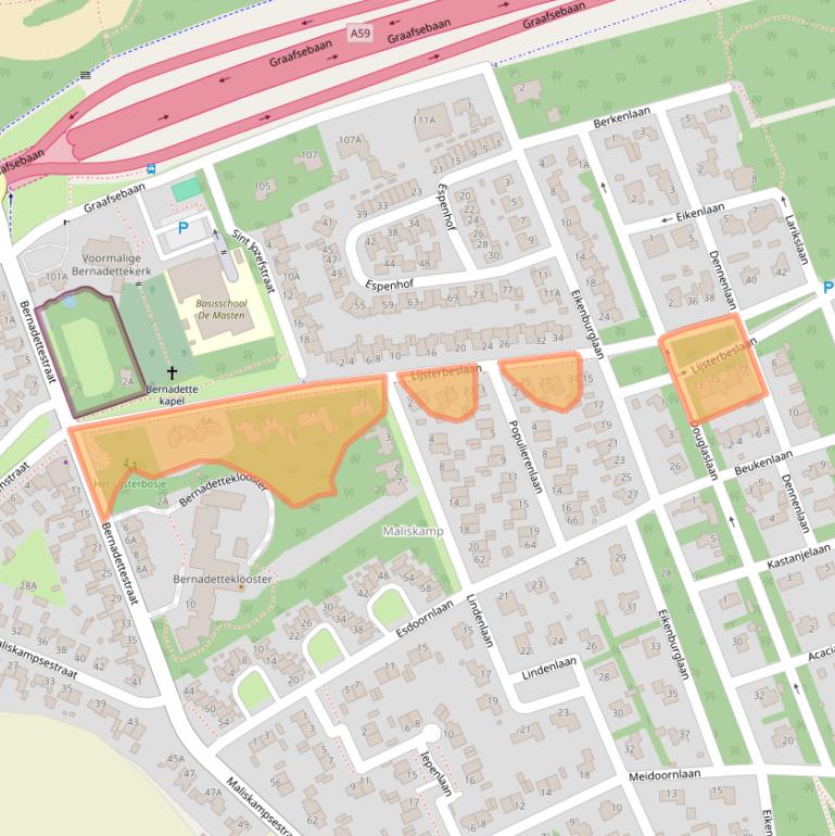 Kaart van postcodegebied 5248BA.