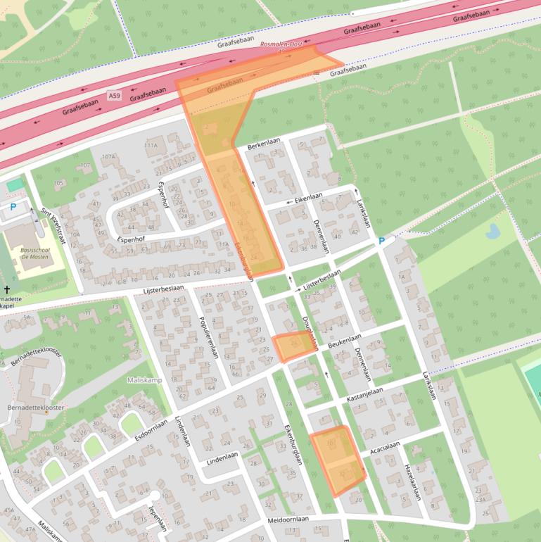 Kaart van postcodegebied 5248BK.