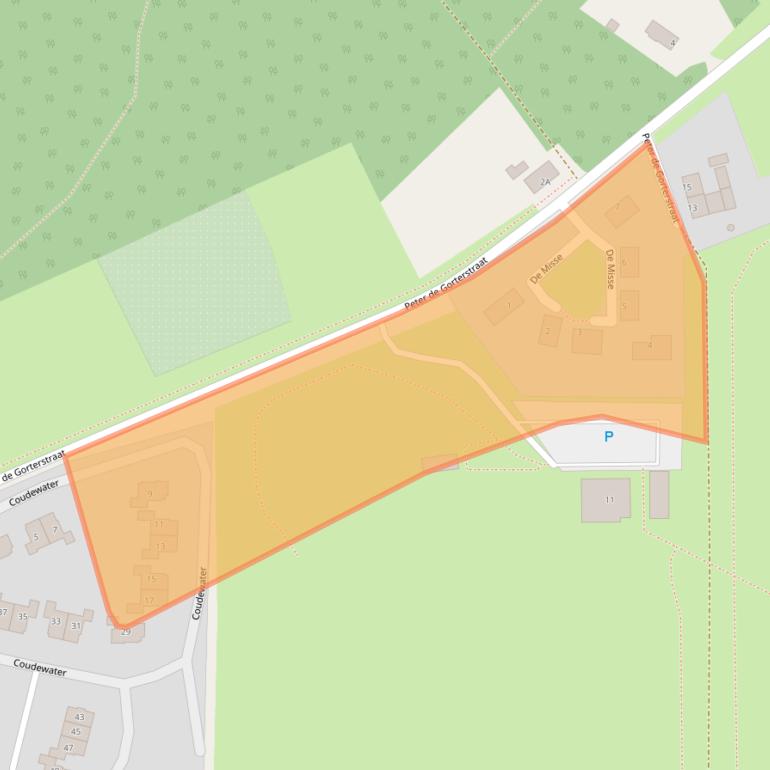 Kaart van postcodegebied 5248NZ.