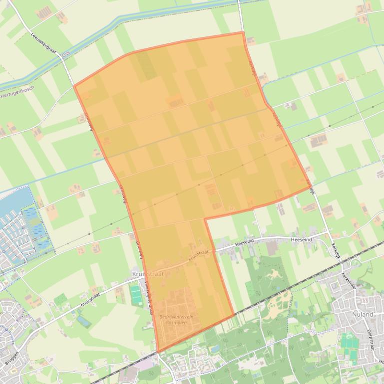 Kaart van postcodegebied 5249.