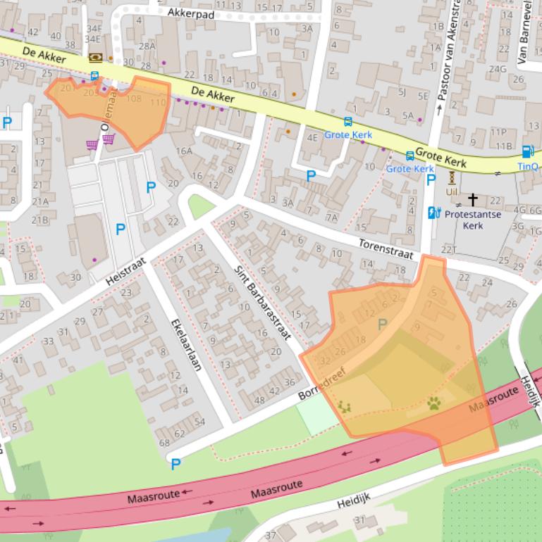 Kaart van postcodegebied 5251AE.