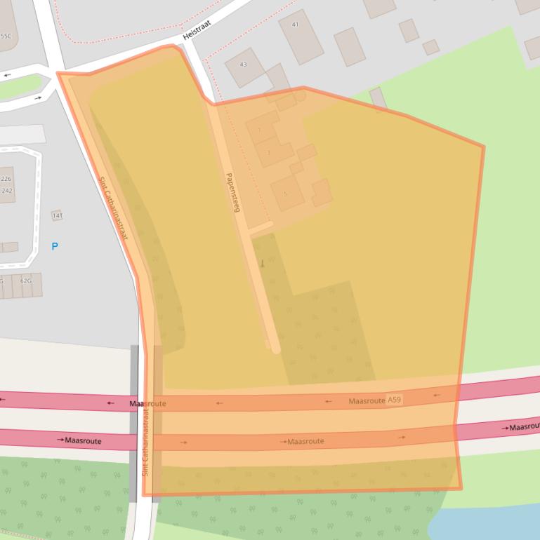 Kaart van postcodegebied 5251AL.