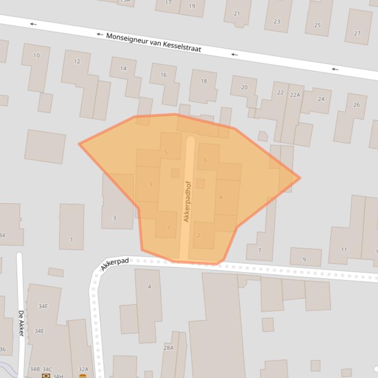 Kaart van postcodegebied 5251AP.