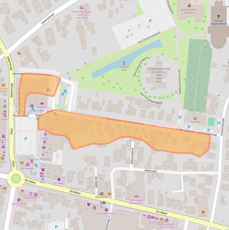 Kaart van postcodegebied 5251AX.