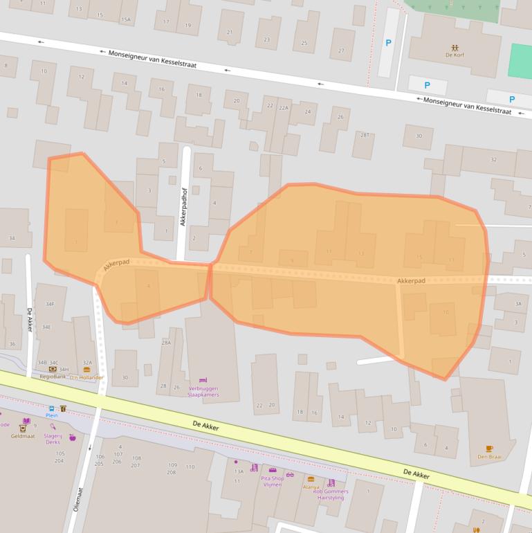 Kaart van postcodegebied 5251BA.