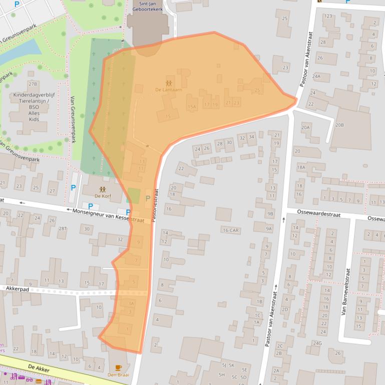 Kaart van postcodegebied 5251BB.