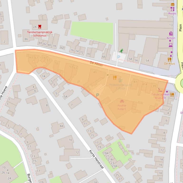 Kaart van postcodegebied 5251CA.