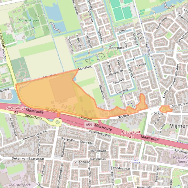 Kaart van postcodegebied 5251CH.