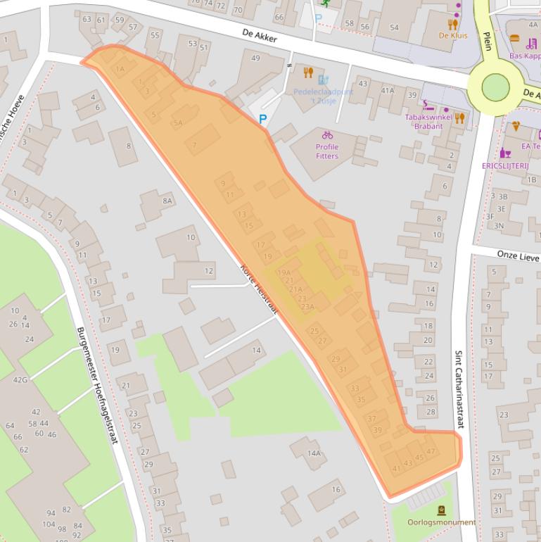 Kaart van postcodegebied 5251CM.