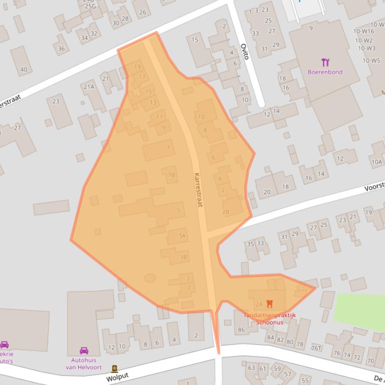 Kaart van postcodegebied 5251CR.