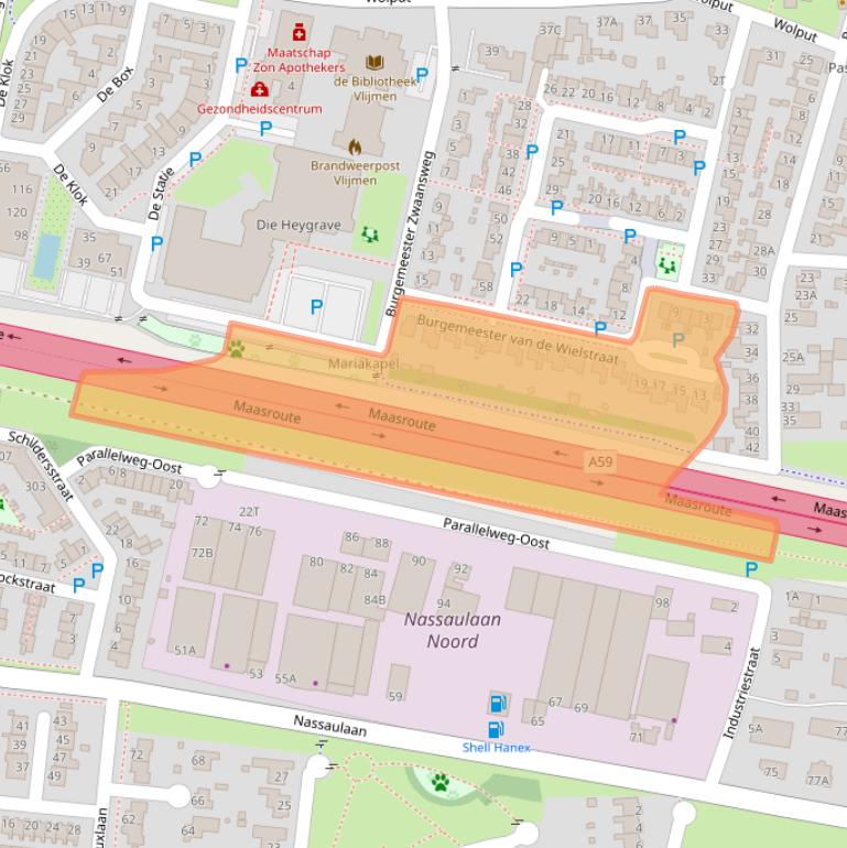 Kaart van postcodegebied 5251DB.