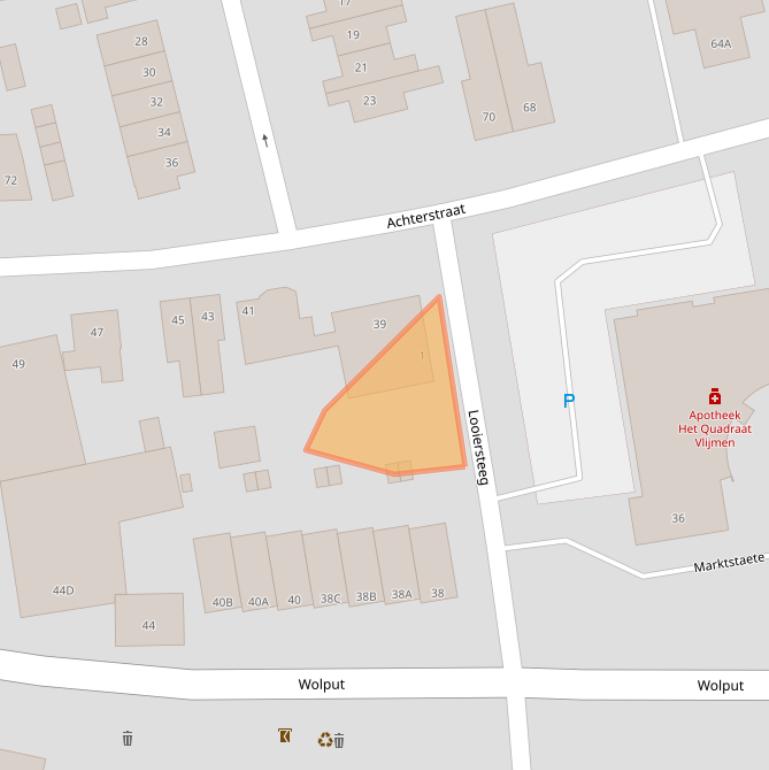 Kaart van postcodegebied 5251DX.