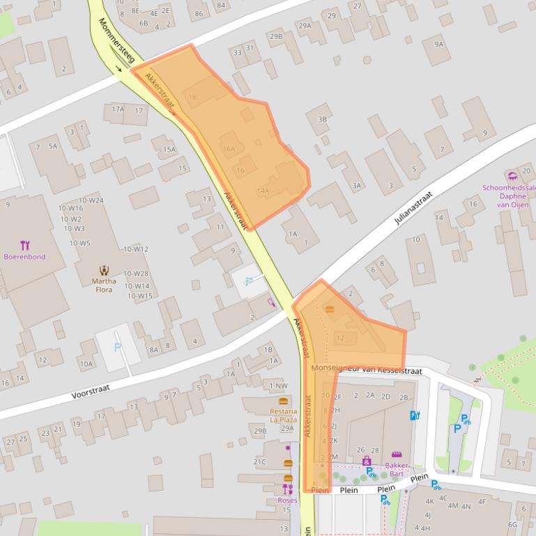 Kaart van postcodegebied 5251EB.