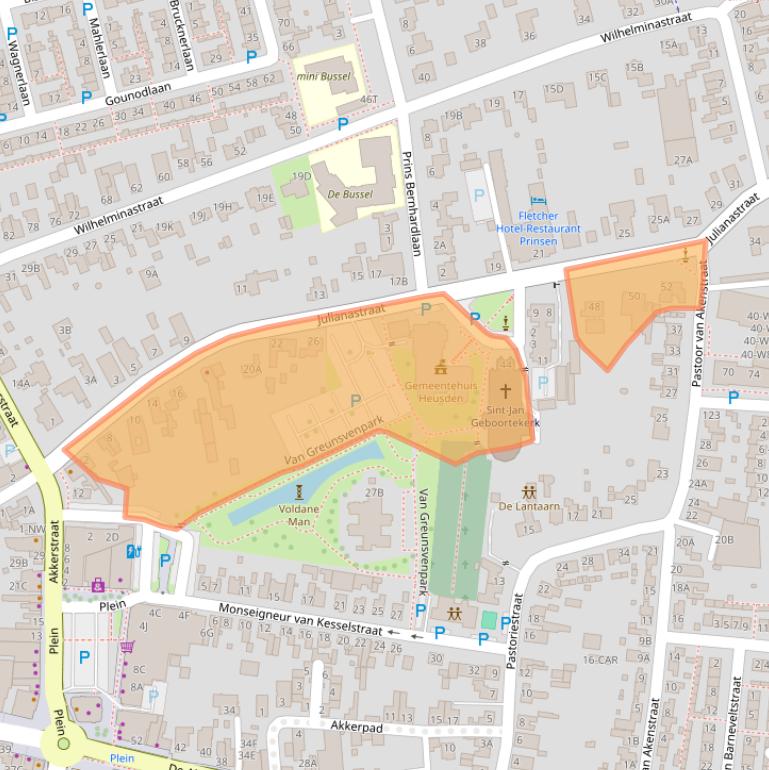 Kaart van postcodegebied 5251ED.