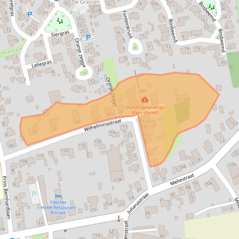 Kaart van postcodegebied 5251ES.