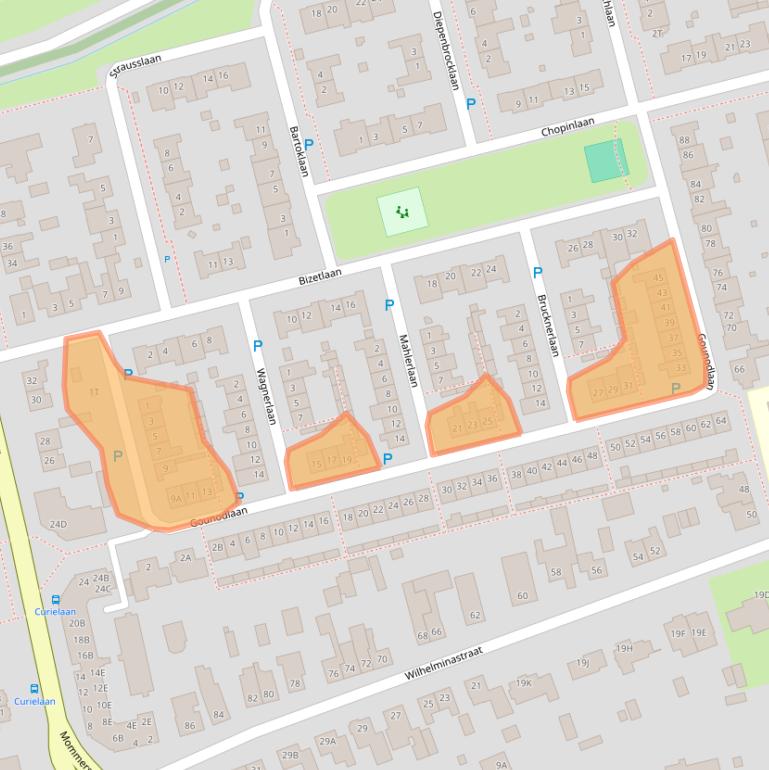 Kaart van postcodegebied 5251EW.