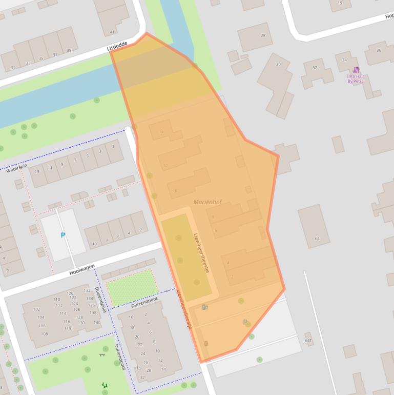 Kaart van postcodegebied 5251GE.
