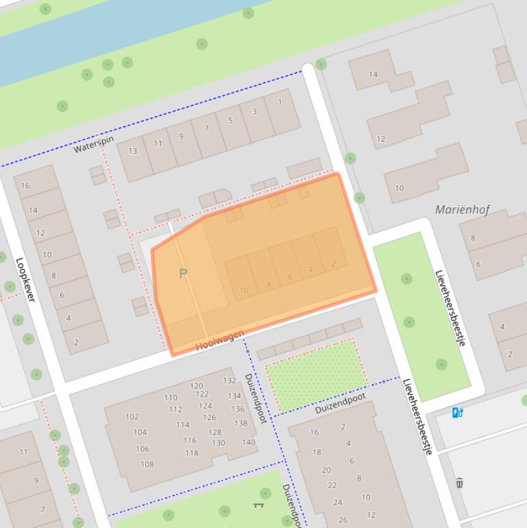 Kaart van postcodegebied 5251GH.