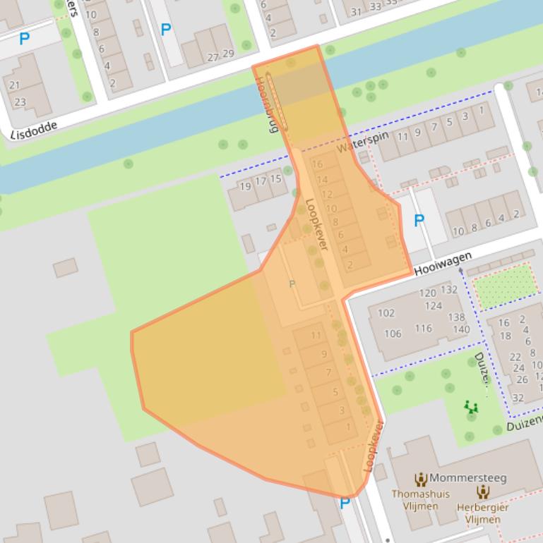 Kaart van postcodegebied 5251GJ.