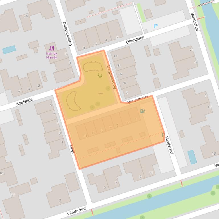 Kaart van postcodegebied 5251GN.