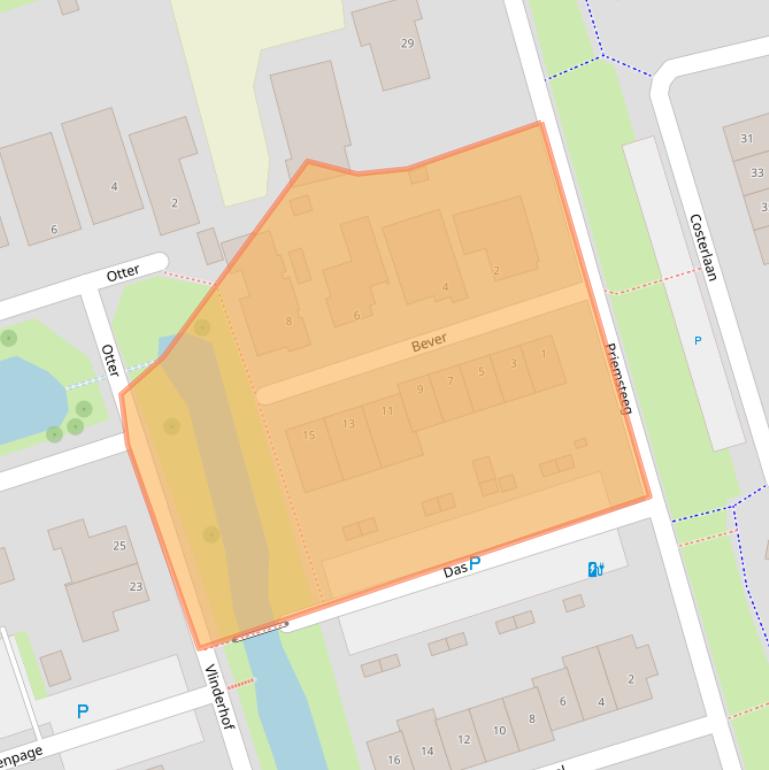 Kaart van postcodegebied 5251GP.