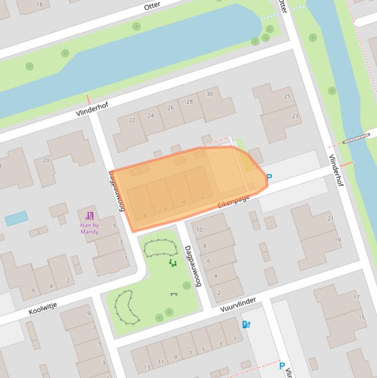 Kaart van postcodegebied 5251GS.