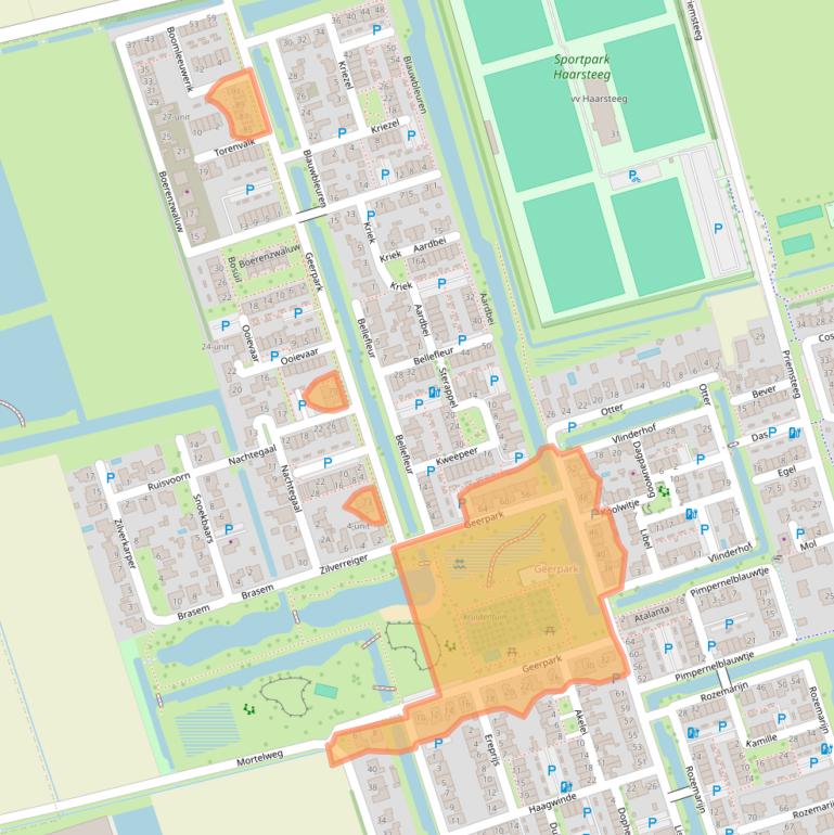 Kaart van postcodegebied 5251GT.
