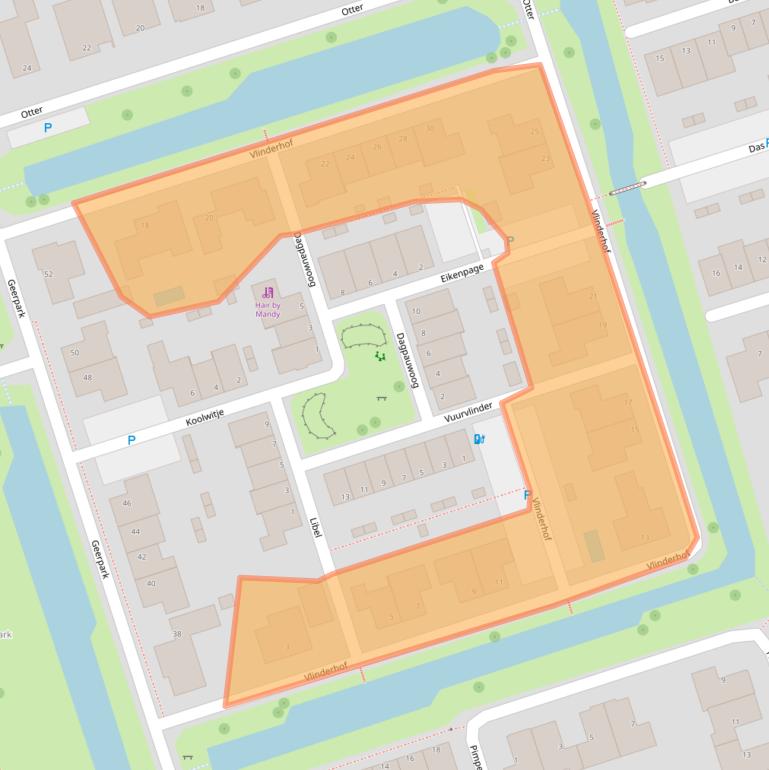 Kaart van postcodegebied 5251GV.