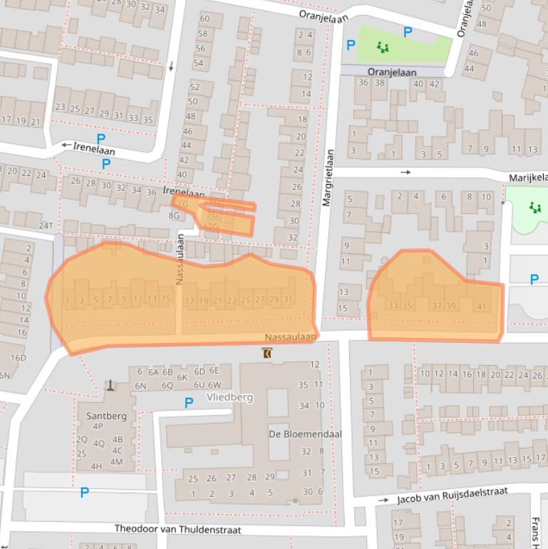 Kaart van postcodegebied 5251JA.