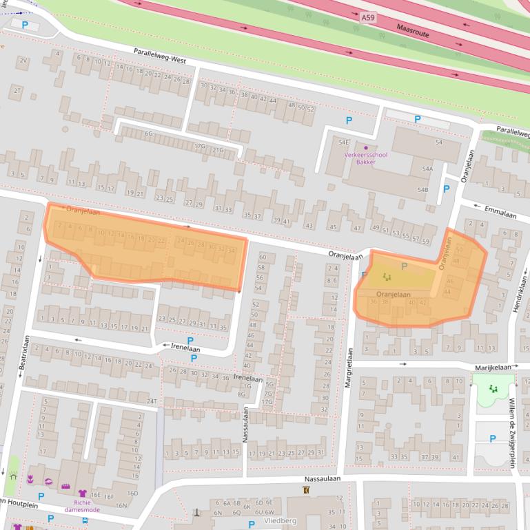 Kaart van postcodegebied 5251JL.