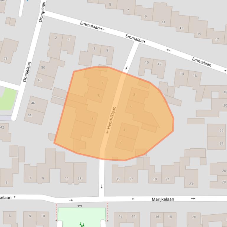 Kaart van postcodegebied 5251JW.