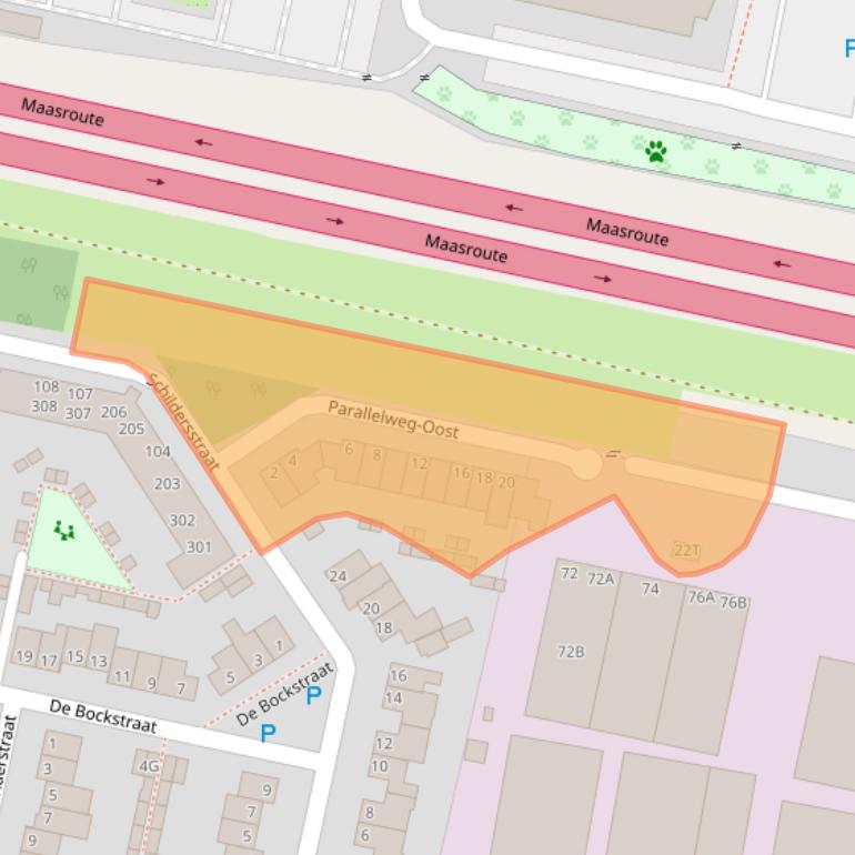 Kaart van postcodegebied 5251JZ.