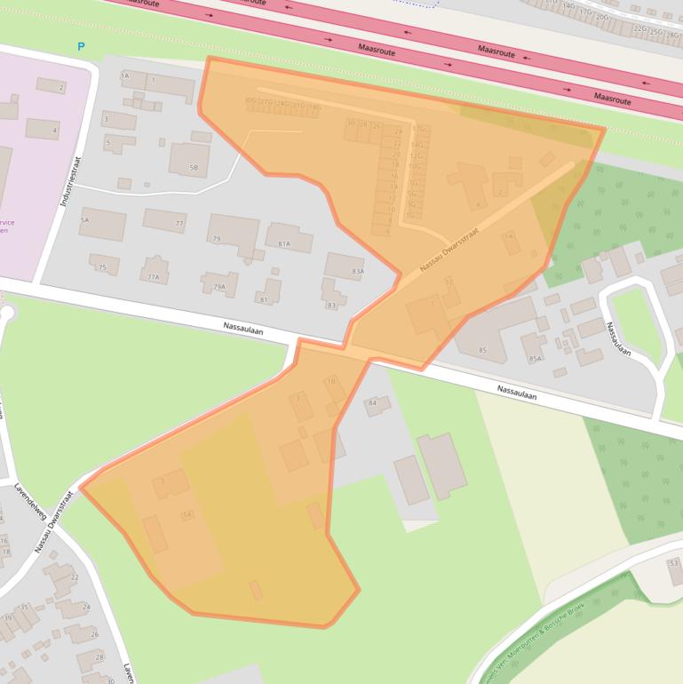 Kaart van postcodegebied 5251KJ.