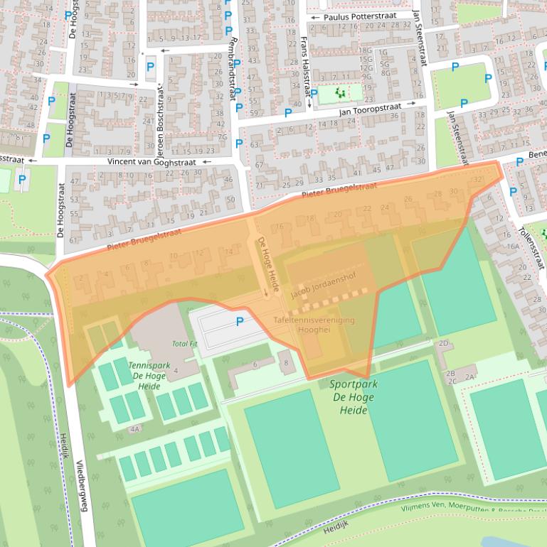 Kaart van postcodegebied 5251LB.