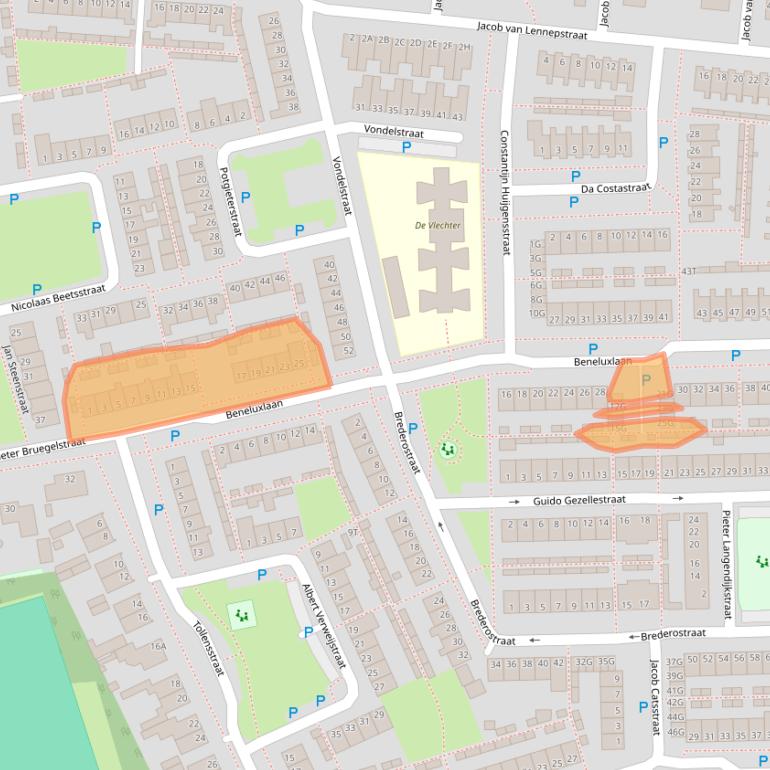 Kaart van postcodegebied 5251LC.