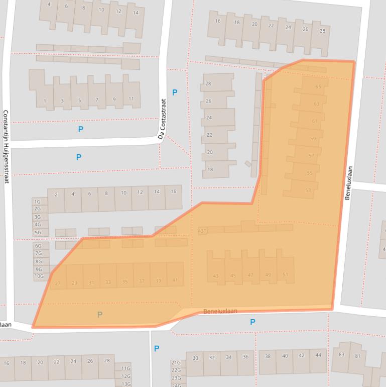 Kaart van postcodegebied 5251LD.