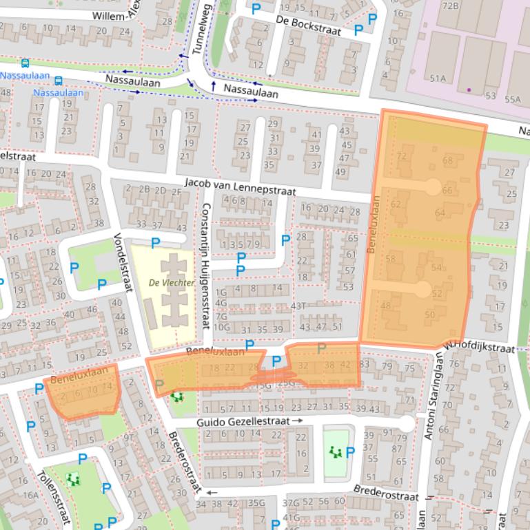 Kaart van postcodegebied 5251LE.