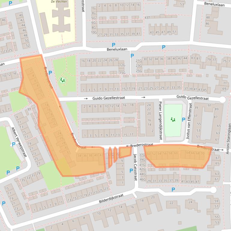 Kaart van postcodegebied 5251LM.