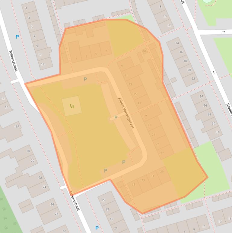 Kaart van postcodegebied 5251LT.