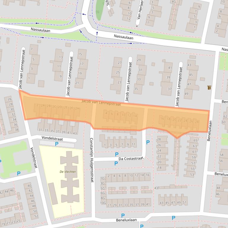 Kaart van postcodegebied 5251LX.