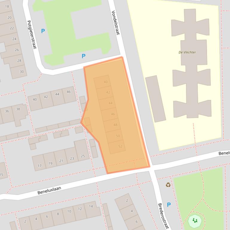 Kaart van postcodegebied 5251NB.